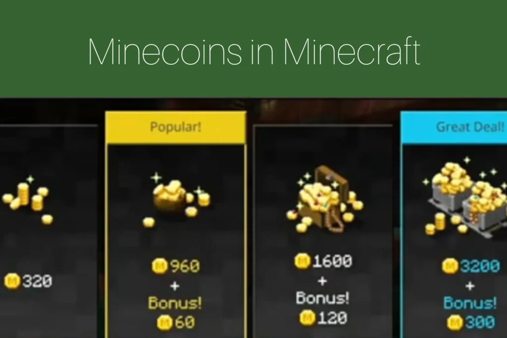 Minecoins in Minecraft